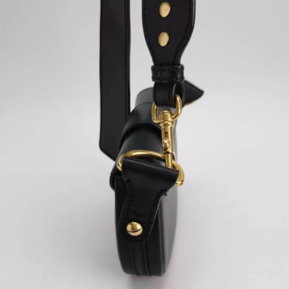 Authentic Christian Dior Calfskin D Fence Leather Cross Body Bag - Picture 4 of 9